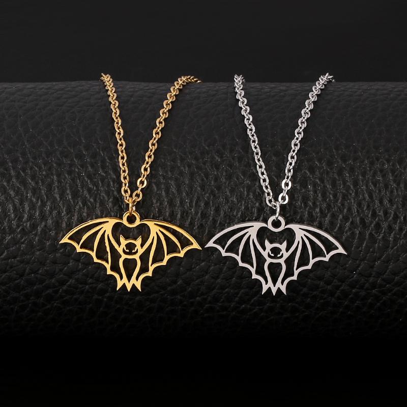 Pendant Necklaces Simple Geometric Bat Necklace Stainless Steel Animal Chain Choker For Women Men Jewelry Accessories Gifts
Pendant Necklaces Simple Geometric Bat Necklace Stainless Steel Animal Chain Choker For Women Men Jewelry Accessories Gifts