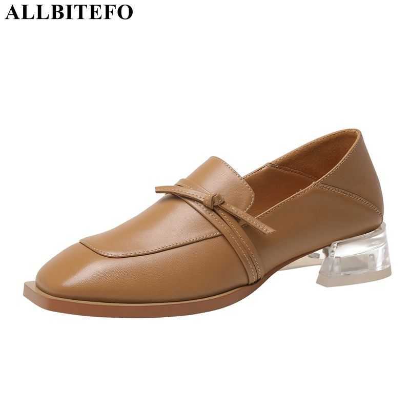 ALLBITEFO Transparent heel design genuine leather women heels shoes square toe fashion casual high heels women medium heel shoes 210611, As picture
ALLBITEFO Transparent heel design genuine leather women heels shoes square toe fashion casual high heels women medium heel shoes 210611, As picture