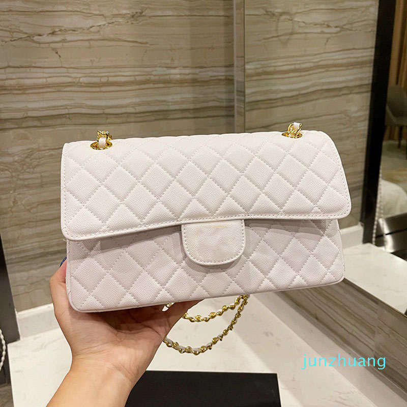 Fashion Classic Cavaiar Leather Bags Womens Luxury Designer Matelasse Chain Gold Hardware Doule Flap Totes
Fashion Classic Cavaiar Leather Bags Womens Luxury Designer Matelasse Chain Gold Hardware Doule Flap Totes