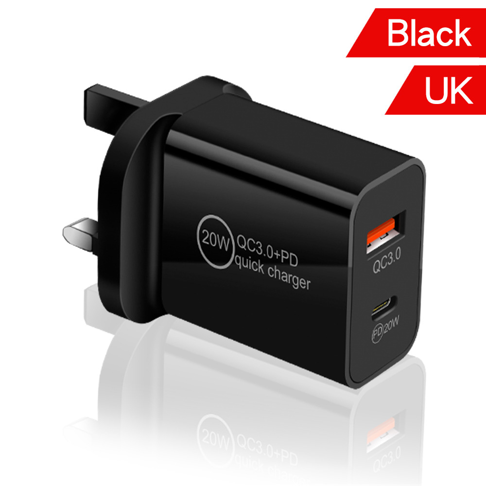 Quick type c USb-C Charger QC3.0 20W PD USB-C EU US UK Travel Wall Chargers Adapter For Iphone 11 12 13 14 Samsung Lg android phone With Retail Box