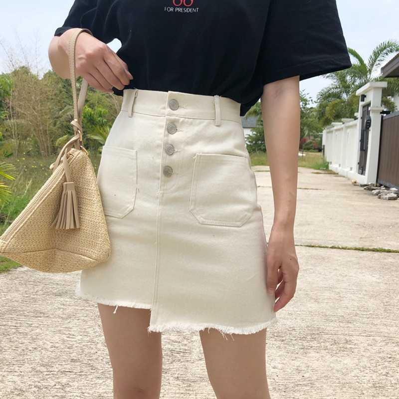 Summer female skirt casual fashion large size Korea Ulzzang irregular Harajuku button pocket solid color A-Line 210608, Black
Summer female skirt casual fashion large size Korea Ulzzang irregular Harajuku button pocket solid color A-Line 210608, Black