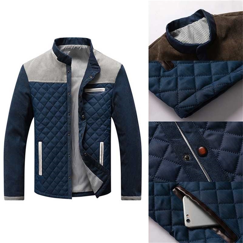 Fashion Coats Male Outerwear Spring Autumn Men's Jacket Baseball Uniform Slim Casual Coat Mens Brand Clothing 211110, Dark blue coffee
Fashion Coats Male Outerwear Spring Autumn Men's Jacket Baseball Uniform Slim Casual Coat Mens Brand Clothing 211110, Dark blue coffee