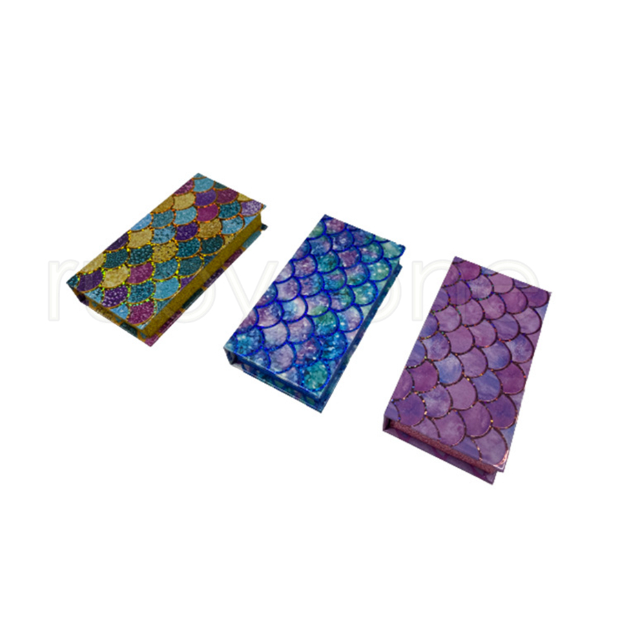 3D Mink Eyelash Package Boxes False Eyelashes Packaging Empty Eyelash Box Case Creative Scale Rectangle Lashes Box Packaging