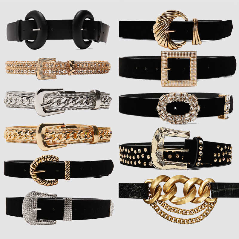Dvacaman 2020 New ZA Charm Shiny Gold Rhinestone Belts for Women Fashion Black Buckle Decorative Belt Waist Body Jewelry Dress P0817
Dvacaman 2020 New ZA Charm Shiny Gold Rhinestone Belts for Women Fashion Black Buckle Decorative Belt Waist Body Jewelry Dress P0817