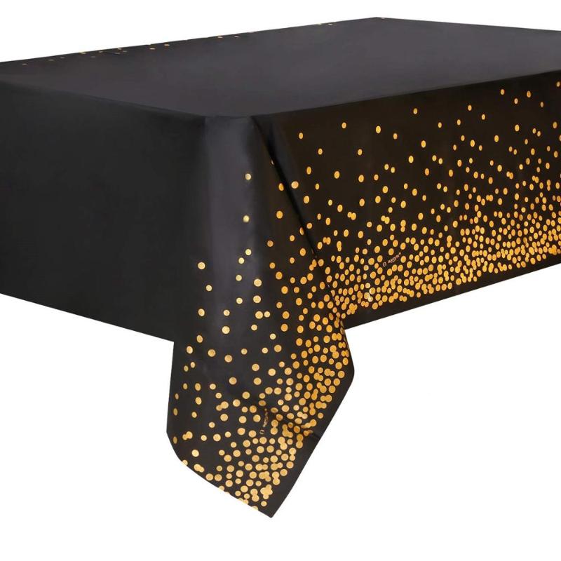 1pack Bronzing Black Dots Disposable Tablecloth For Wedding Party Birthday Decoration Supplies Dinnerware
1pack Bronzing Black Dots Disposable Tablecloth For Wedding Party Birthday Decoration Supplies Dinnerware