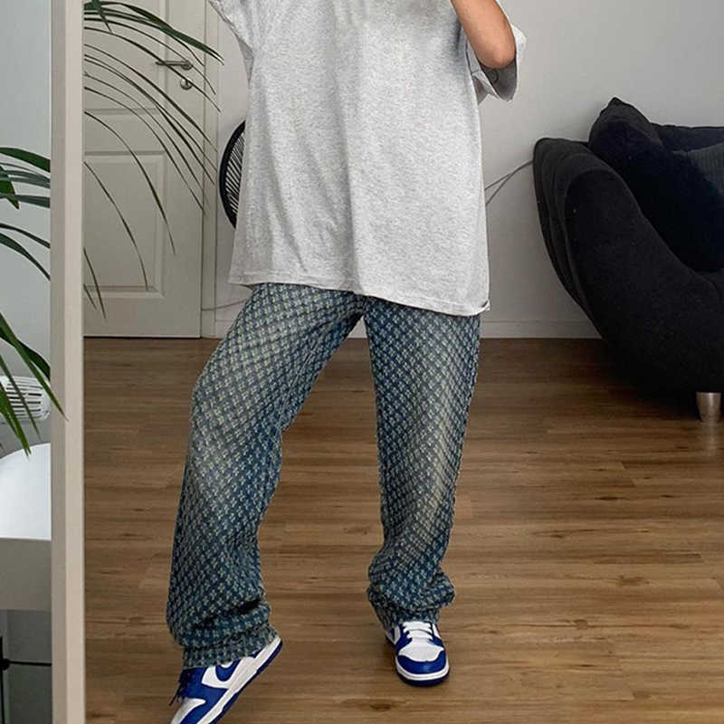 Streetwear Vintage Hot Ripped Baggy Jeans Women Harajuku Casual Cargo Pants Aesthetic 90s High Waisted Trousers Cuteandpsycho H0908