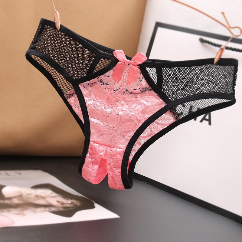 Women's Panties Sexy Lace Women Transparent Low-Waist Underpant Hollow Out Thong Female Open Crotch Briefs Underwear Exotic Lingerie, Black
Women's Panties Sexy Lace Women Transparent Low-Waist Underpant Hollow Out Thong Female Open Crotch Briefs Underwear Exotic Lingerie, Black