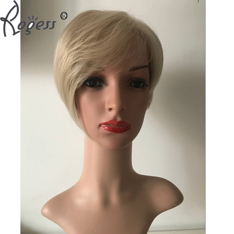Beautiful Short Straight High Temperature Hair wig for Fashion Ladys Daily Life Cosplay