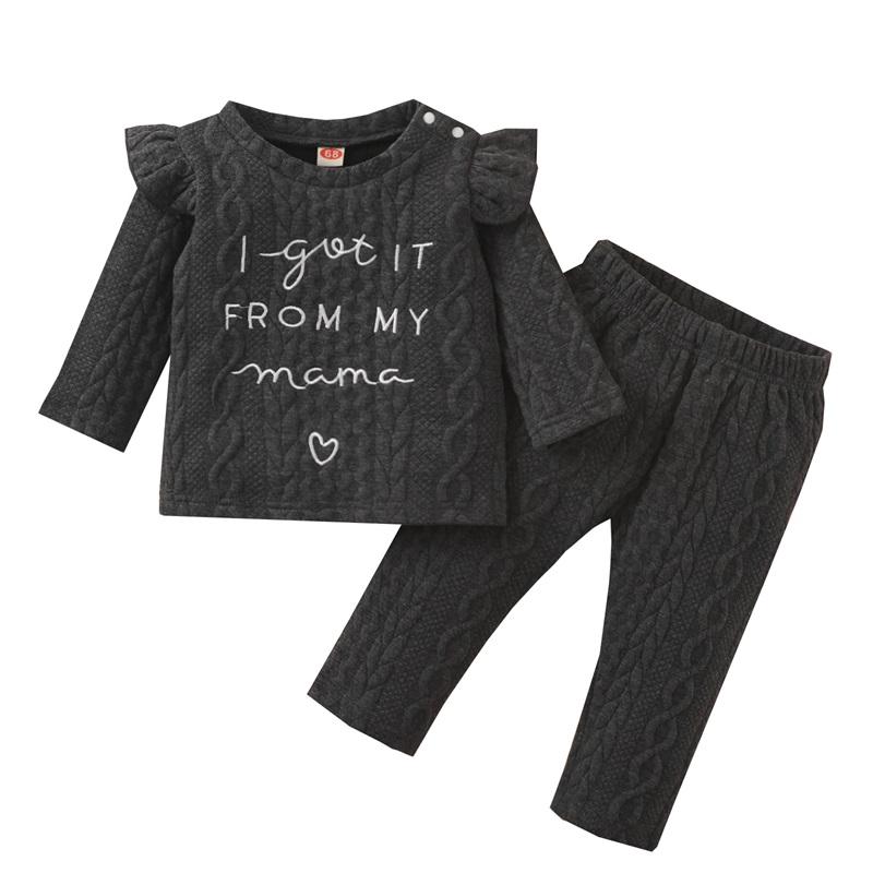 Clothing Sets Toddler Baby Girls Clothes Born Letter Print Flying Sleeve Sweater Tops And Elastic Trousers Set, White
Clothing Sets Toddler Baby Girls Clothes Born Letter Print Flying Sleeve Sweater Tops And Elastic Trousers Set, White