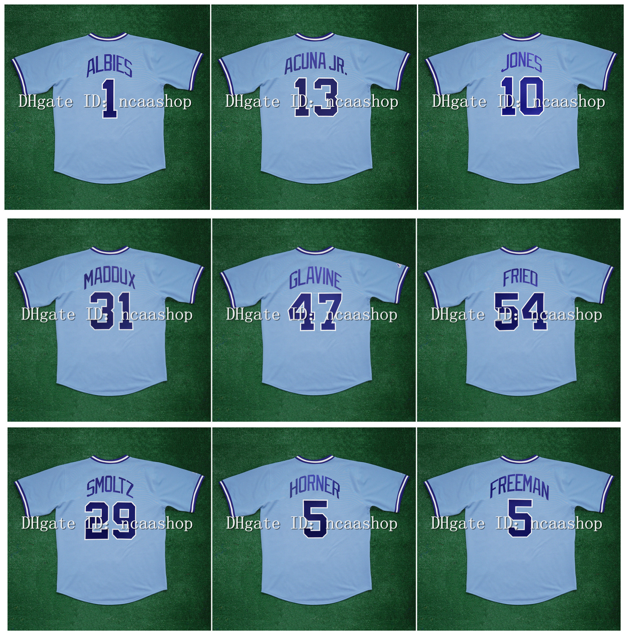 Vintage 1982 Atlanta Baseball Jersey Chipper Jones Ronald Acuna Jr. Tom Glavine Greg 31 Maddux Max Fried John Smoltz Bob Horner Freddie Freeman Ozzie Albies Blue, As pic
Vintage 1982 Atlanta Baseball Jersey Chipper Jones Ronald Acuna Jr. Tom Glavine Greg 31 Maddux Max Fried John Smoltz Bob Horner Freddie Freeman Ozzie Albies Blue, As pic