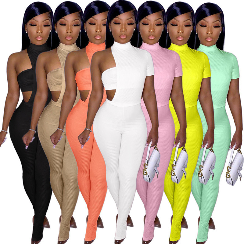 Women Designer Clothes 2021 New Fashion Tracksuits Solid Colour Asymmetric Pit Strip Chest Wrapped Jacket Split Pants Three Piece Suit, Viz yellow
Women Designer Clothes 2021 New Fashion Tracksuits Solid Colour Asymmetric Pit Strip Chest Wrapped Jacket Split Pants Three Piece Suit, Viz yellow