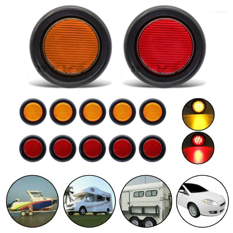 Emergency Lights 10pc Side Marker Amber Clearance LED Trailer Lights1