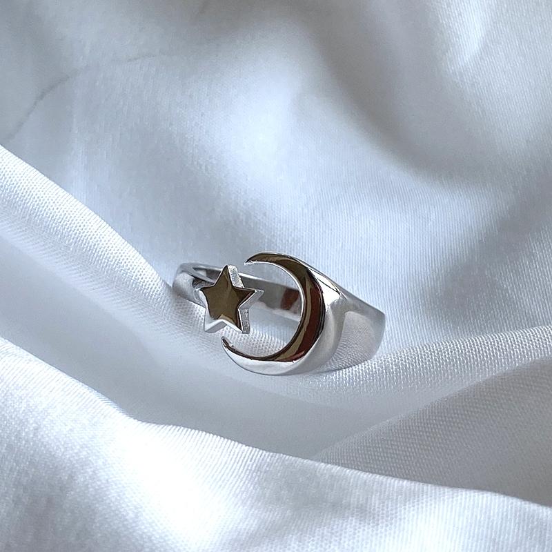 Cluster Rings Chuyau Genuine 925 Sterling Silver Star Moon Ring Minimalist Chic Party For Women Elegant Fine Jewelry Female Gift
Cluster Rings Chuyau Genuine 925 Sterling Silver Star Moon Ring Minimalist Chic Party For Women Elegant Fine Jewelry Female Gift