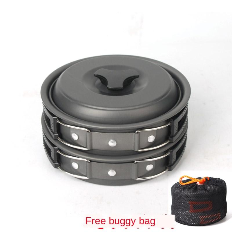 Convenient Outdoor Pot Set 1-2 People Camping Cooker Anti-ironing Handle Hard Oxidation Non-stick Picnic Tab Pans
Convenient Outdoor Pot Set 1-2 People Camping Cooker Anti-ironing Handle Hard Oxidation Non-stick Picnic Tab Pans