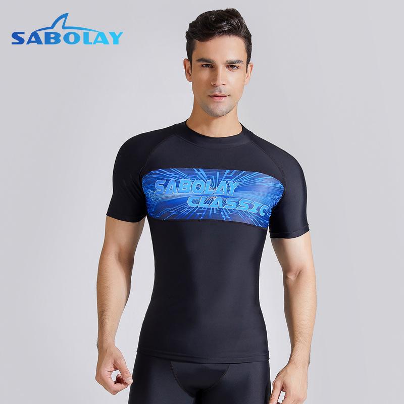 Sabolay Rash Guard Surf Suit Short Sleeve Rashguard Uv Protection Shirt Men For Swimming One-Piece Suits
Sabolay Rash Guard Surf Suit Short Sleeve Rashguard Uv Protection Shirt Men For Swimming One-Piece Suits