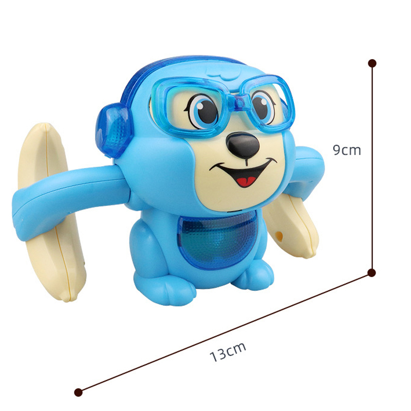 Electronics RobotsFun Electric Rolling Monkey Robot Toy Voice Control Lighting Music Somersault Child Baby Interactive Toys for