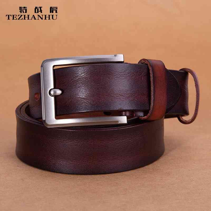 Belt men's needle buckle trouser top layer cowhide fashion leisure business belt special War Tiger, Black
Belt men's needle buckle trouser top layer cowhide fashion leisure business belt special War Tiger, Black