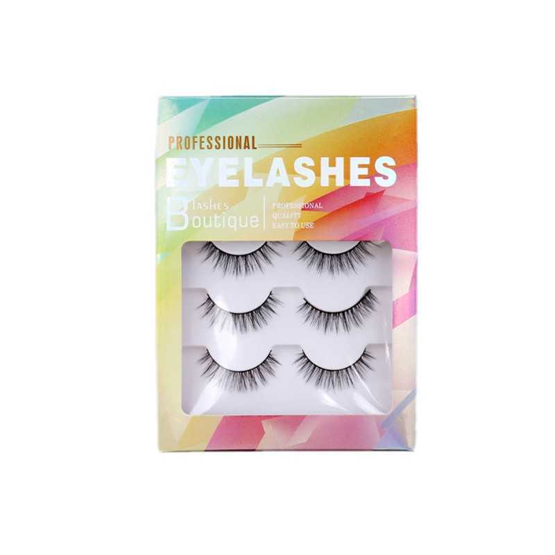 New 5 Pairs 3D Chemical Fiber Natural Long Thick Hair False Eyelashes Wispy Eye Lashes Beauty Makeup Extension Tools