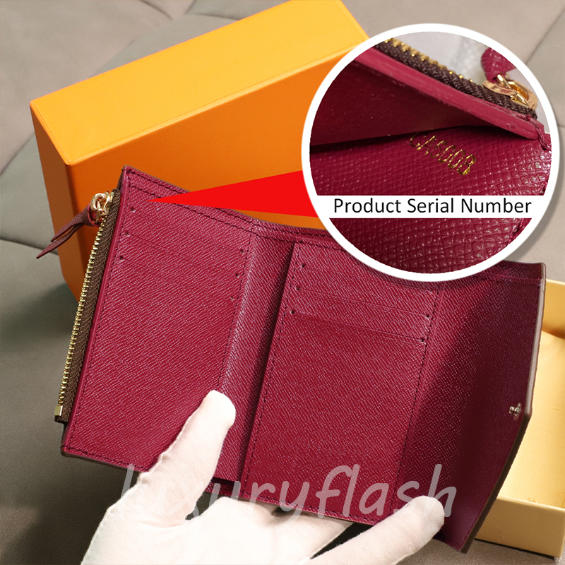 Wallet Lady Designers Fashion Hasp Folding Cute Coin Purse Women Luxurys Short Credit Card Holder Wallets 4/Colors To Choose Serial Number