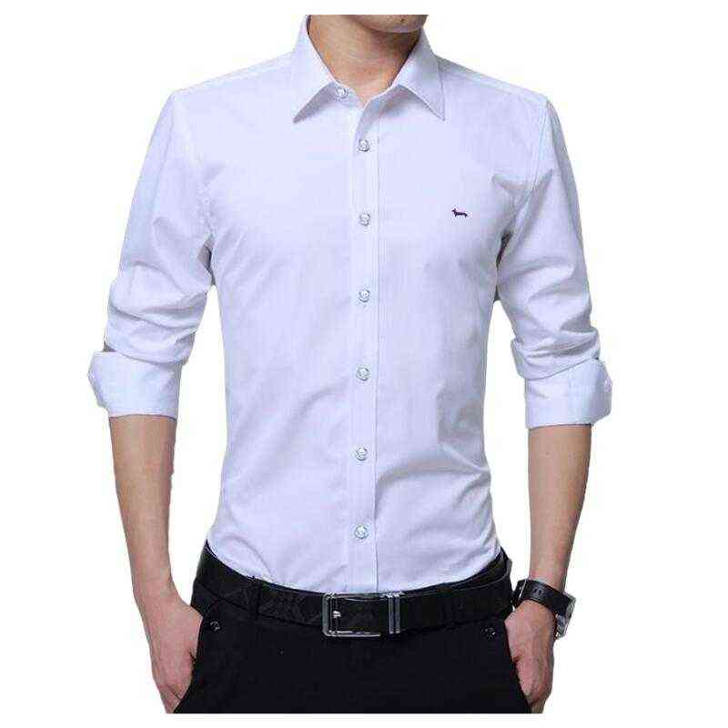 New Men Brand Clothing Blouse Casual Business Solid Shirt Harmont Long Sleeve Blouses Fashion Blaine Men's Shirts Plus Size H1210, Black
New Men Brand Clothing Blouse Casual Business Solid Shirt Harmont Long Sleeve Blouses Fashion Blaine Men's Shirts Plus Size H1210, Black