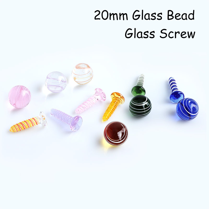 2021 Smoking Accessories Striped Glass Bead And Screw With 6Kind Color 20mm OD Suitfor Terp Slurper Quartz Banger Nails
2021 Smoking Accessories Striped Glass Bead And Screw With 6Kind Color 20mm OD Suitfor Terp Slurper Quartz Banger Nails