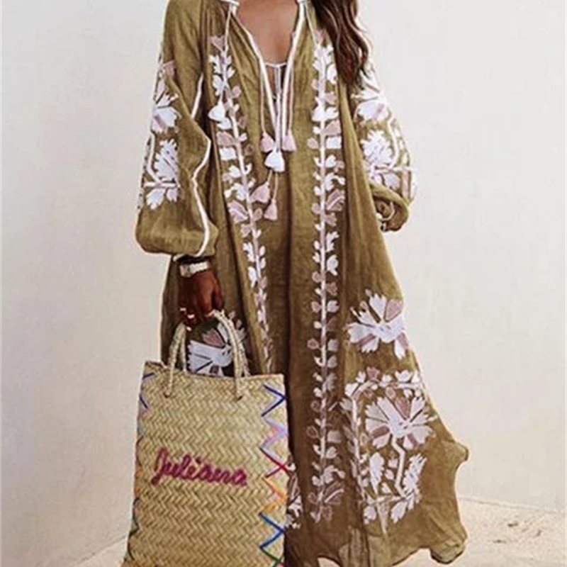 Women Dress V-neck Lantern Sleeve Lace Plus Size Summer Dresses Long Blue Fashion Sexy 210524