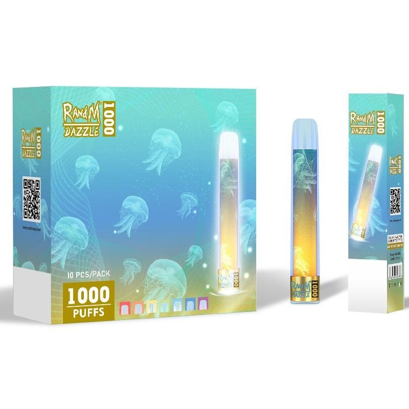 100%Original Glowing RandM dazzle 1000 Disposable E cigarette 1000puffs r and m RGB light tube vapes pen
100%Original Glowing RandM dazzle 1000 Disposable E cigarette 1000puffs r and m RGB light tube vapes pen