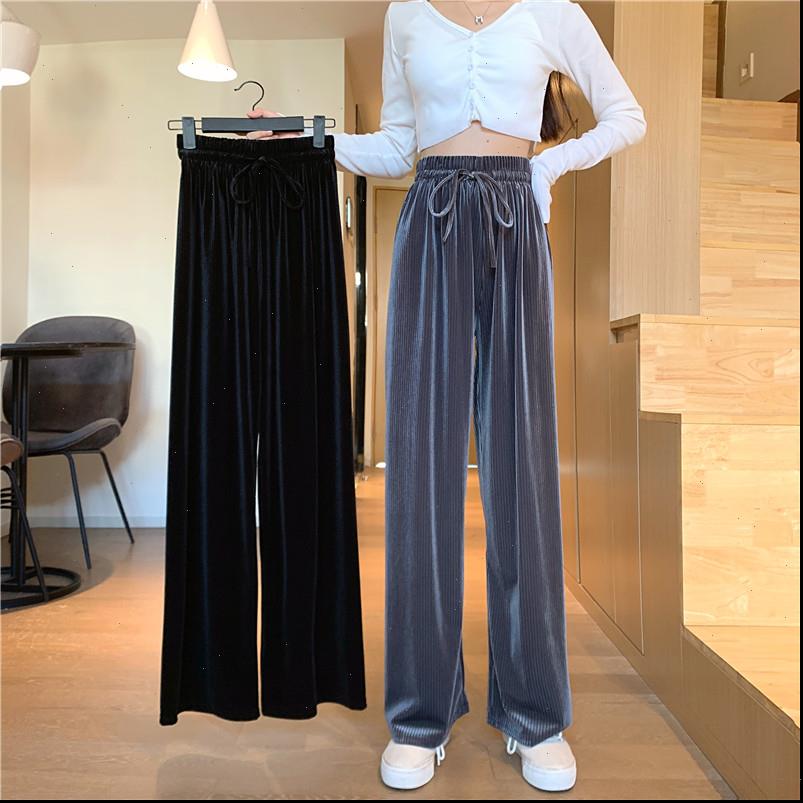 Falling Womens Capri gold velvet wide leg pants women spring autumn high waist straight trousers loose drape casual mopping, Black;white
Falling Womens Capri gold velvet wide leg pants women spring autumn high waist straight trousers loose drape casual mopping, Black;white