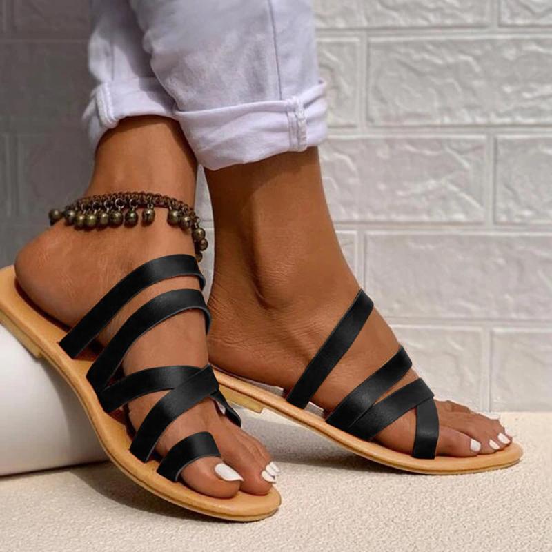 Slippers SAGACE Fashion Women Summer Slip-On Flat Sandals Beach Open Toe Breathable Roman Shoes Narrow Band Zapatos Mujer, Black
Slippers SAGACE Fashion Women Summer Slip-On Flat Sandals Beach Open Toe Breathable Roman Shoes Narrow Band Zapatos Mujer, Black