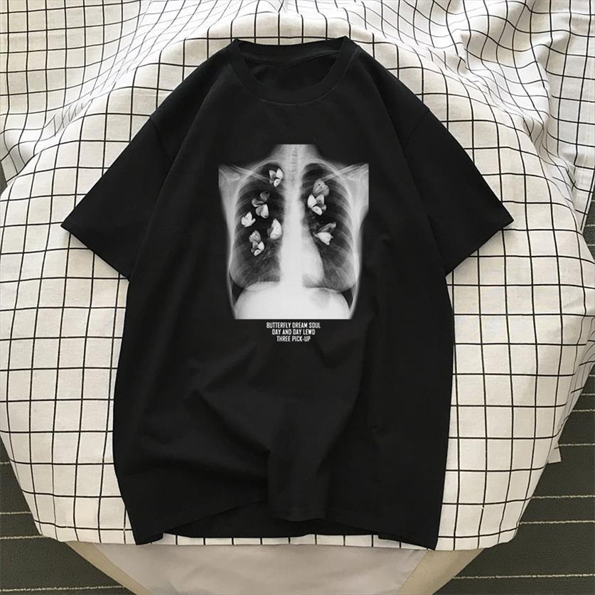hip hop art sternum womens t shirts butterfly picture vintage punk streetwear gothic harajuku chic casual loose summer women, White
hip hop art sternum womens t shirts butterfly picture vintage punk streetwear gothic harajuku chic casual loose summer women, White