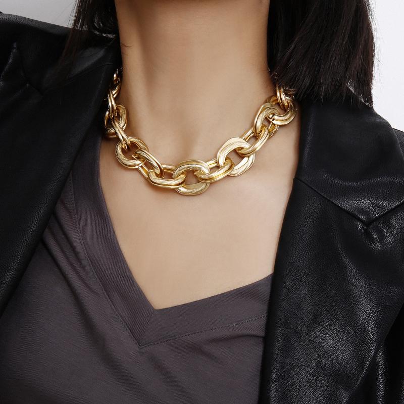 Chokers Gothic Punk Golden Metal Choker Necklace For Women Single Layer Cross Chain Fashion Jewelry Female Accessories Gifts 2021 Trendy
Chokers Gothic Punk Golden Metal Choker Necklace For Women Single Layer Cross Chain Fashion Jewelry Female Accessories Gifts 2021 Trendy