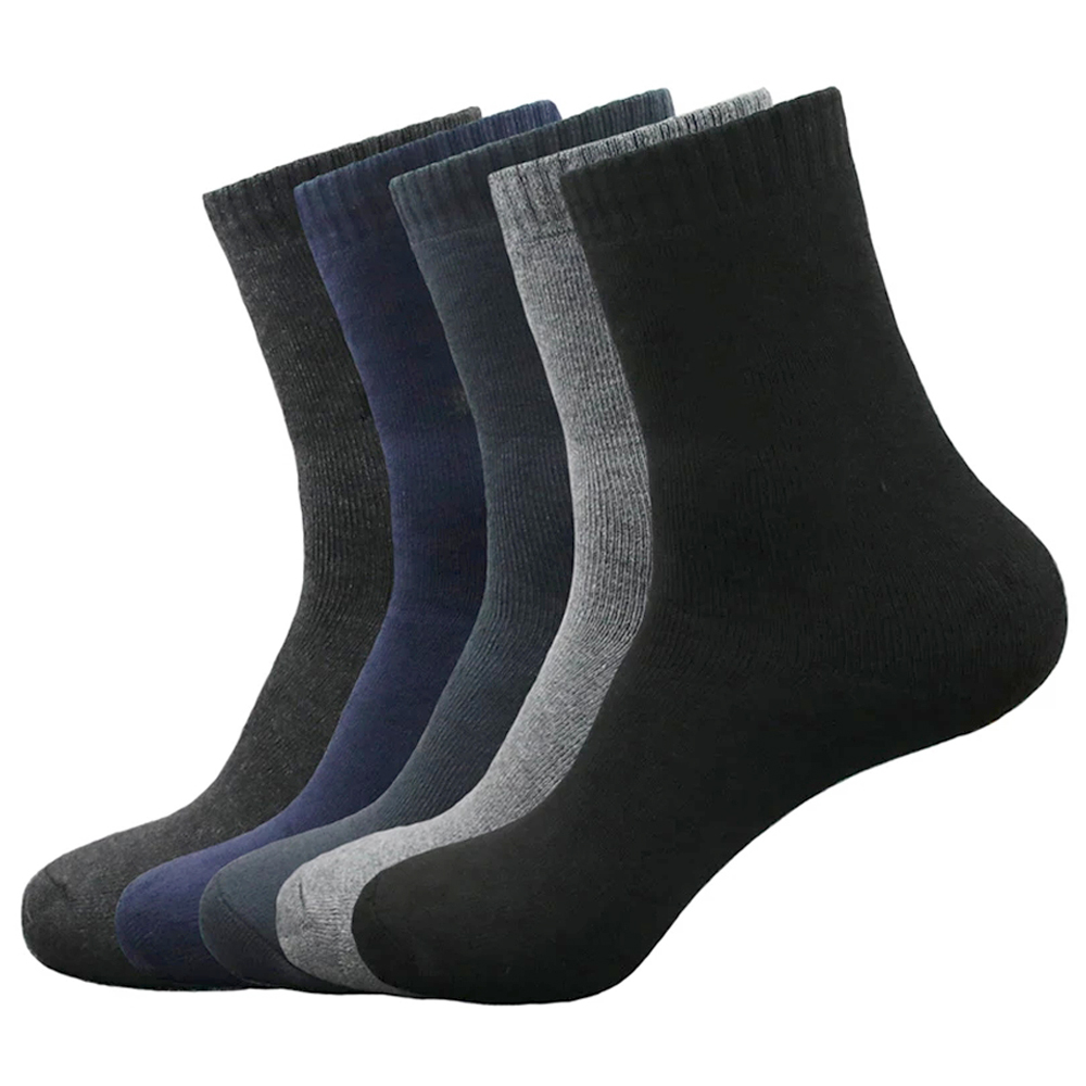 5 Pairs Solid Color Cotton Socks Men Business Casual Breathable Spring Winter Warm Male Crew Socks, Black
5 Pairs Solid Color Cotton Socks Men Business Casual Breathable Spring Winter Warm Male Crew Socks, Black