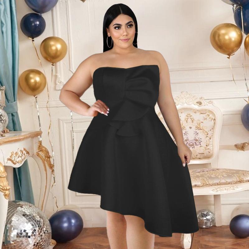 Plus Size Dresses Party Black Irregular Ruffle Off Shoulder Mini Ball Gown Tunics Elegant Woman Birthday Event Dinner Dress, Yellow
Plus Size Dresses Party Black Irregular Ruffle Off Shoulder Mini Ball Gown Tunics Elegant Woman Birthday Event Dinner Dress, Yellow