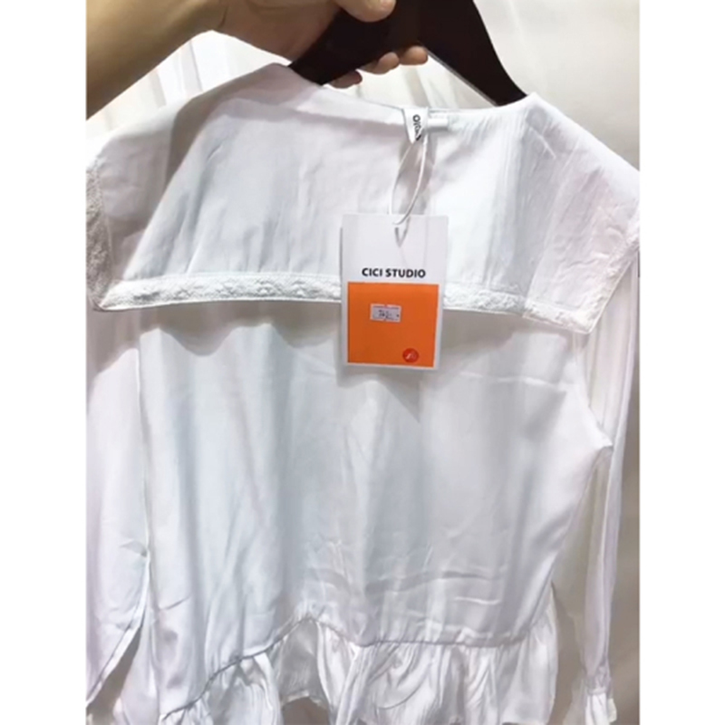 Arrival Spring Preppy Style Women Long Sleeve White Blouse Sailor Collar Loose Casual Shirts Female Tops Blusas Mujer S283 210512
