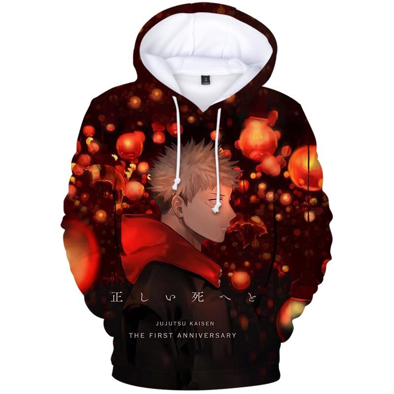 3D printing jujutsu Kaisen spell back war sweater Japanese animation peripheral men' Hooded Sweatshirt, White
3D printing jujutsu Kaisen spell back war sweater Japanese animation peripheral men' Hooded Sweatshirt, White