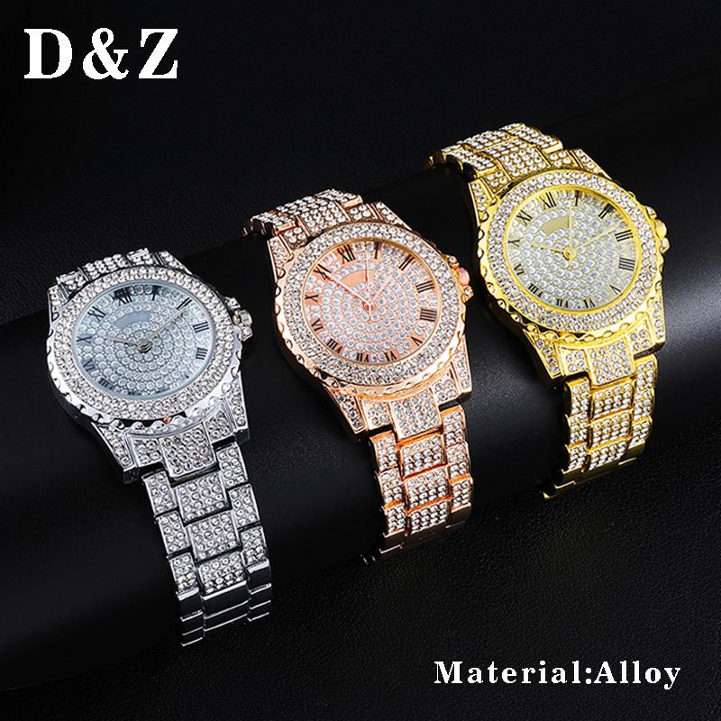 Wristwatches D&Z Male's Hip Hop Micro Paved CZ Brand Watch Quartz Numerals For Men Hand Jewelry Accessories, Slivery;brown
Wristwatches D&Z Male's Hip Hop Micro Paved CZ Brand Watch Quartz Numerals For Men Hand Jewelry Accessories, Slivery;brown