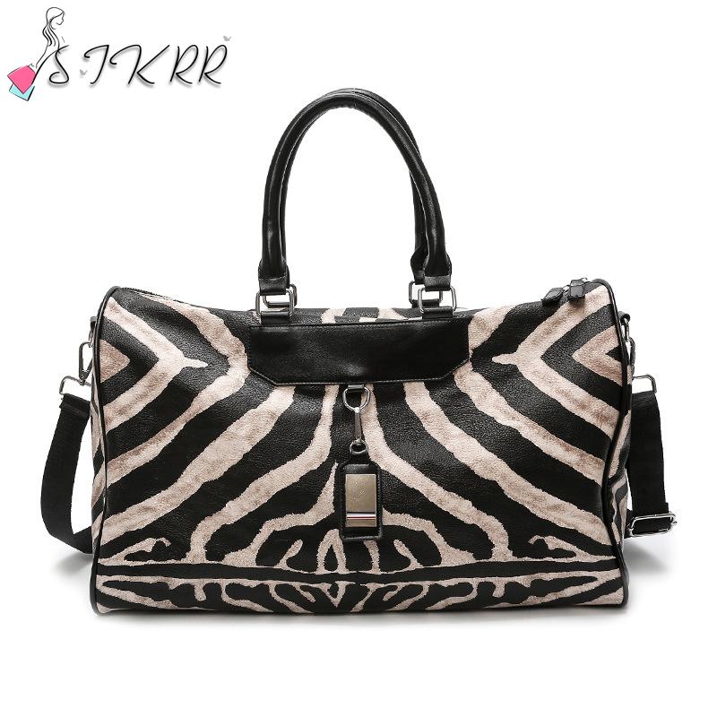 Duffel Bags S.IKRR Fashion Travel Bag Hand Luggage Zebra Pattern Tote For Women Crossbody Large Capacity Women's Leather Weekender, Small
Duffel Bags S.IKRR Fashion Travel Bag Hand Luggage Zebra Pattern Tote For Women Crossbody Large Capacity Women's Leather Weekender, Small
