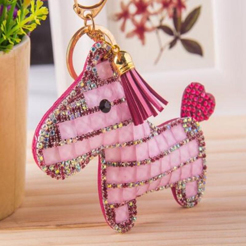 Keychains Handmade Crystal Horse Keychain PU Leather Bag Charm Tassel Key Chain Rhinestone Animal Cute Ring Women Fashion Jewelry
Keychains Handmade Crystal Horse Keychain PU Leather Bag Charm Tassel Key Chain Rhinestone Animal Cute Ring Women Fashion Jewelry