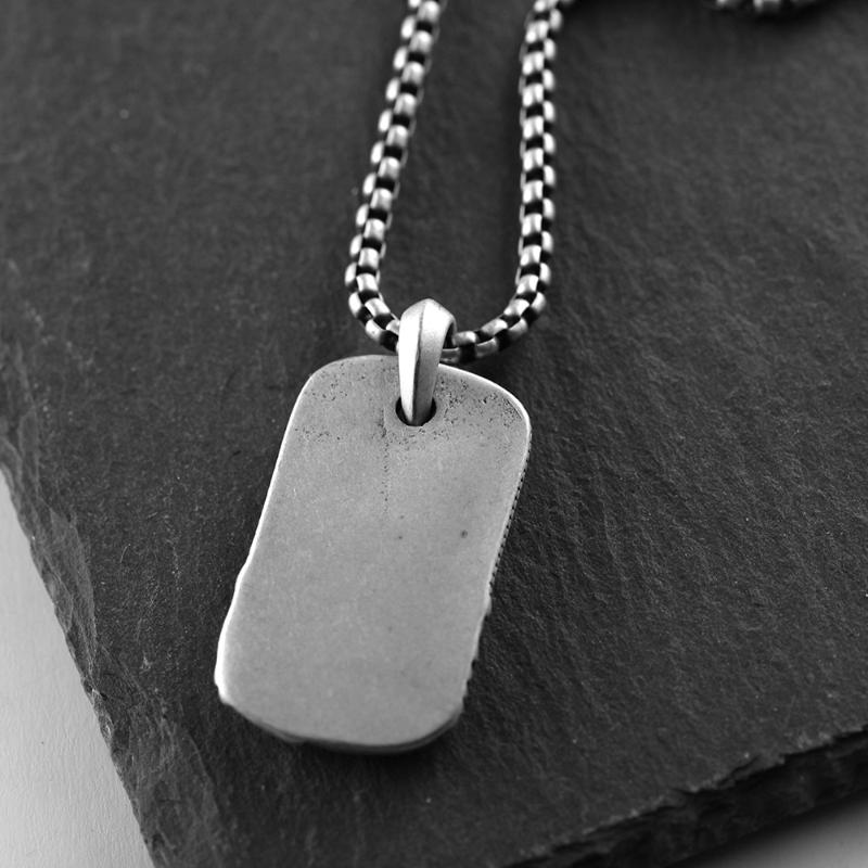 Men Necklace Stainless Steel Vintage Man Ancient Sea Waves Pendants Jewelry 2021 Wholesale Pendant Necklaces