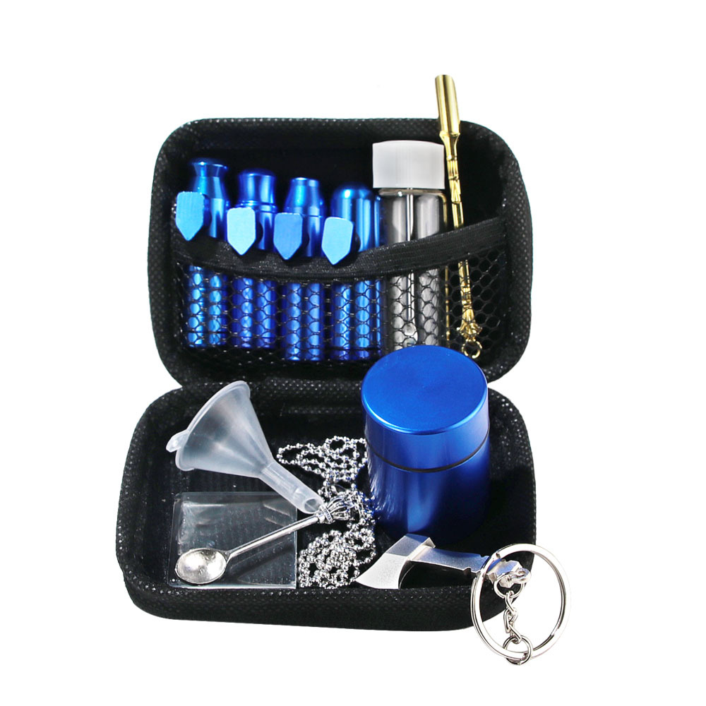 Premium Tobacco Bag Set Plastic Smoking Herb Grinder Storage Jar 4 Part zinc alloy Grinders - Glass stash jar-metal pipe-with All The Access 
Premium Tobacco Bag Set Plastic Smoking Herb Grinder Storage Jar 4 Part zinc alloy Grinders - Glass stash jar-metal pipe-with All The Access
