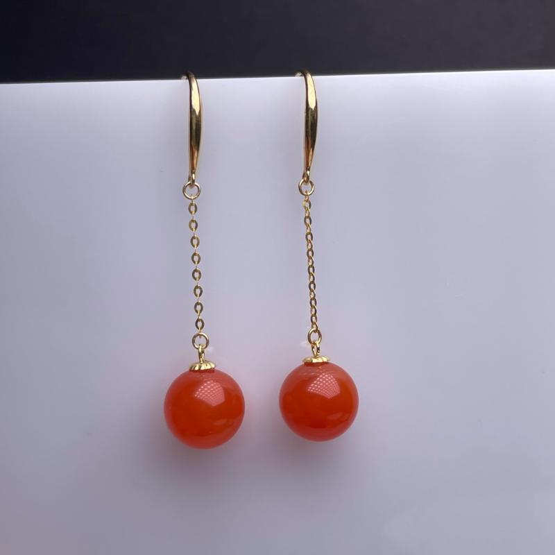 Stud Shilovem 18K Yellow Gold Natural South Red Agate Earrings Fine Jewelry Cute Wedding Gift Plant Women Myme8.5-96621nh, Golden;silver
Stud Shilovem 18K Yellow Gold Natural South Red Agate Earrings Fine Jewelry Cute Wedding Gift Plant Women Myme8.5-96621nh, Golden;silver