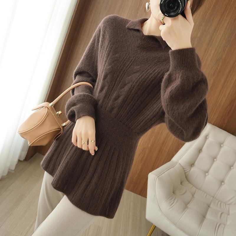 Women's Sweaters AutumnWinter 100%Pure Cashmere Sweater Women Plus Size Waist Knit Pullover 2021 Lapel Wild Long-Sleeve Base Shirt Female To, Black
Women's Sweaters AutumnWinter 100%Pure Cashmere Sweater Women Plus Size Waist Knit Pullover 2021 Lapel Wild Long-Sleeve Base Shirt Female To, Black