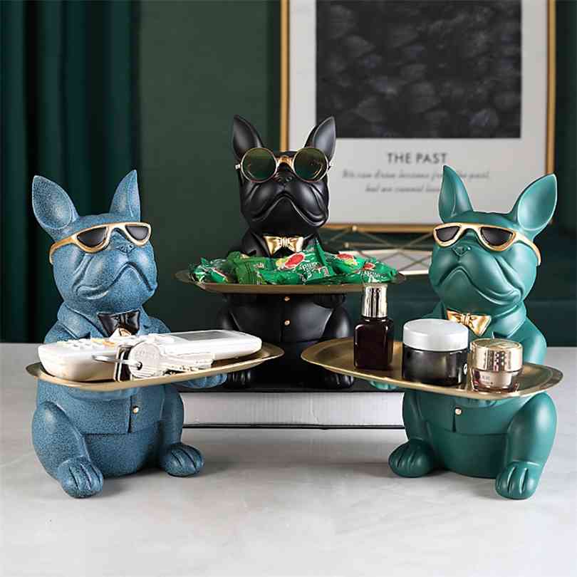 Nordic French Bulldog Sculpture Dog Statue Jewelry Storage Table Decoration Gift Belt Plate Glasses Tray Home Art 210827
Nordic French Bulldog Sculpture Dog Statue Jewelry Storage Table Decoration Gift Belt Plate Glasses Tray Home Art 210827