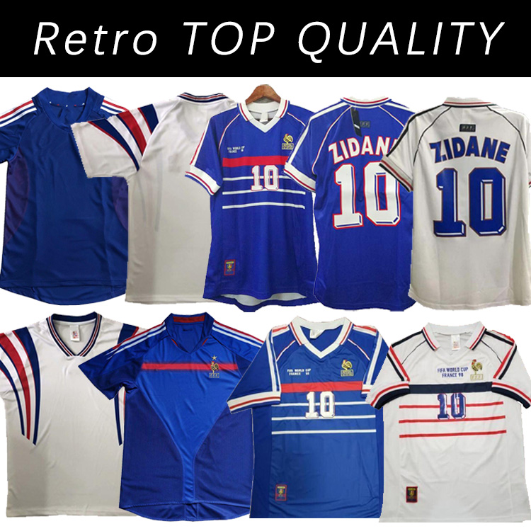 1998 Retro version soccer jersey FRANCE 96 98 02 04 06 ZIDANE HENRY MAILLOT DE FOOT 2000 Home Trezeguet football uniformm shirt
1998 Retro version soccer jersey FRANCE 96 98 02 04 06 ZIDANE HENRY MAILLOT DE FOOT 2000 Home Trezeguet football uniformm shirt