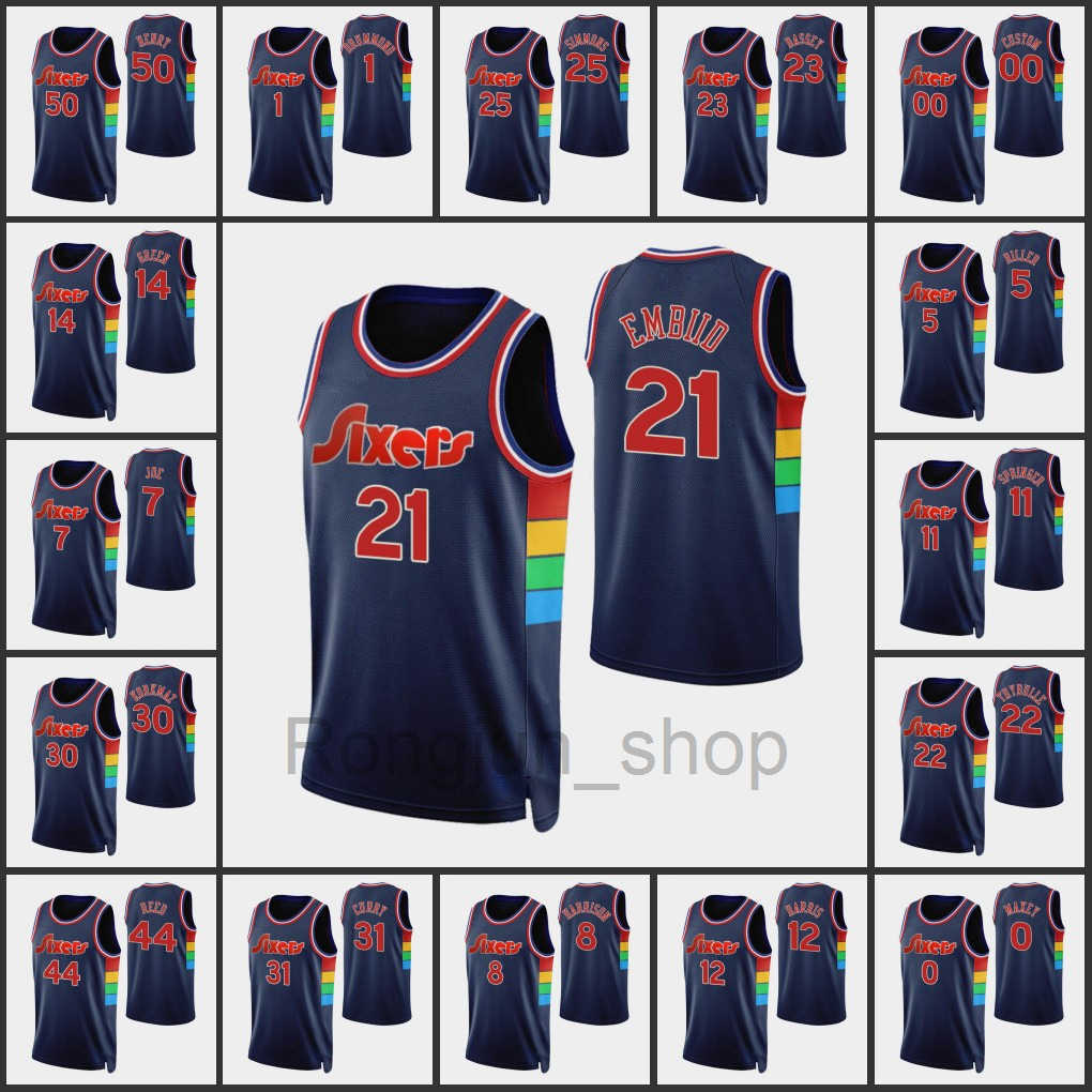 2021-22 Printed Philadelphias Men Ben Simmons Joel Embiid Tobias Harris Tyrese Maxey Aaron Henry 75th Anniversary 76er jerseys
2021-22 Printed Philadelphias Men Ben Simmons Joel Embiid Tobias Harris Tyrese Maxey Aaron Henry 75th Anniversary 76er jerseys