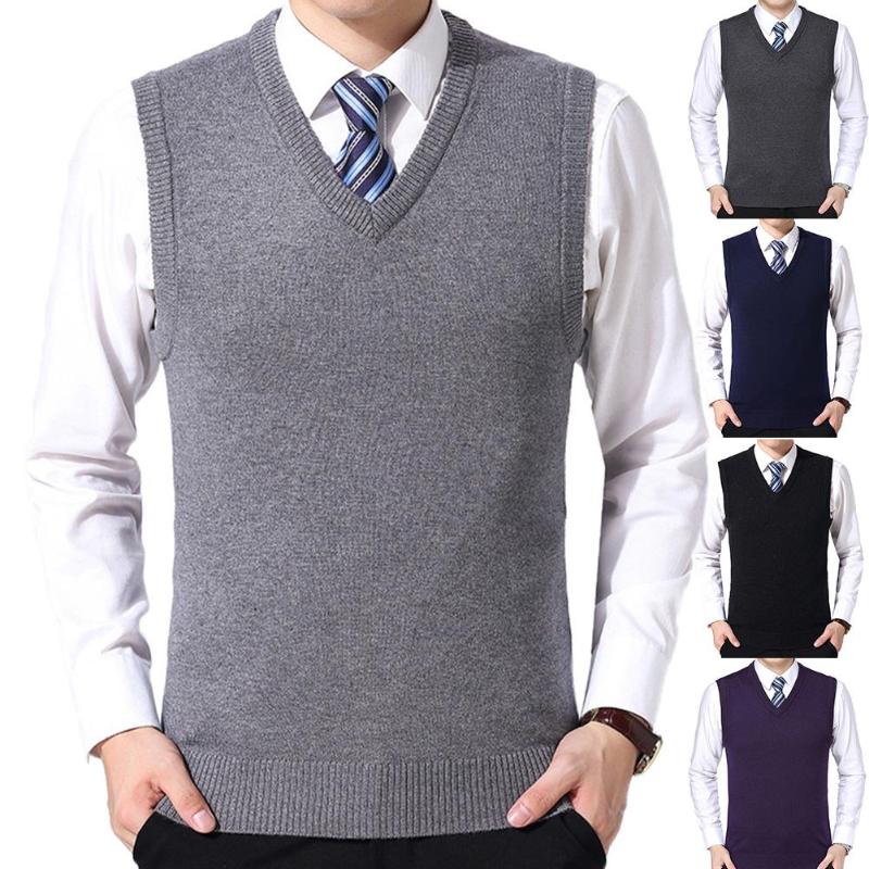 Men's Vests Men Sleeveless Sweater Vest Male Autumn Spring Cotton Casual Winter Solid Color V Neck Knitted Woolen Plus Size, Wine red
Men's Vests Men Sleeveless Sweater Vest Male Autumn Spring Cotton Casual Winter Solid Color V Neck Knitted Woolen Plus Size, Wine red