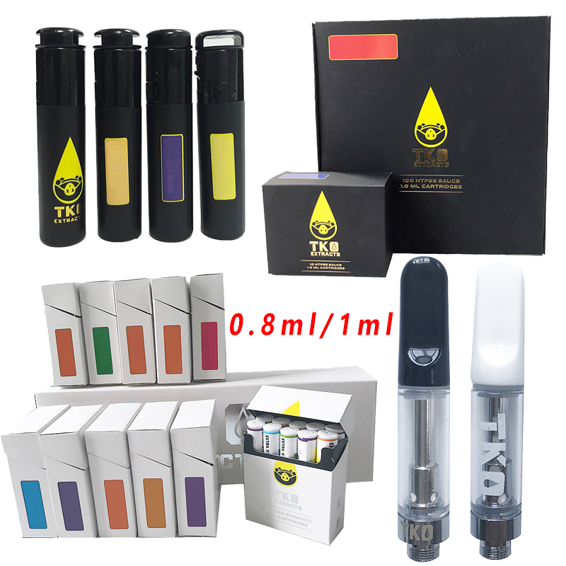 TKO Sause Empty Atomizers Vape Pen Cartridges 0.8ml 1ml Atomizer Glass Thick Oil Cartridge Dab Wax Vaporizer E Cigarette Ceramic Carts 510 Thread
TKO Sause Empty Atomizers Vape Pen Cartridges 0.8ml 1ml Atomizer Glass Thick Oil Cartridge Dab Wax Vaporizer E Cigarette Ceramic Carts 510 Thread