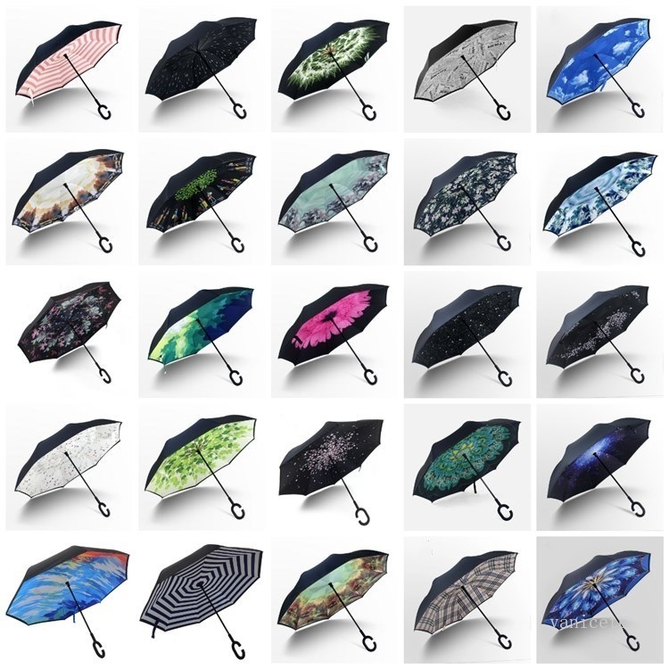 Inverted Reverse Umbrellas Car Umbrella Windproof Reverse Rain Handle Umbrellas Household Sundries sea shipping T2I52313, Multi color
Inverted Reverse Umbrellas Car Umbrella Windproof Reverse Rain Handle Umbrellas Household Sundries sea shipping T2I52313, Multi color