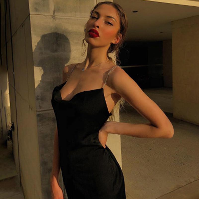 Casual Dresses Women Summer Sexy Vintage Backless Party Dress Slim A-Line Shoulder Waist Solid Color Breast-wrapped Diamond Strap, Black;gray
Casual Dresses Women Summer Sexy Vintage Backless Party Dress Slim A-Line Shoulder Waist Solid Color Breast-wrapped Diamond Strap, Black;gray