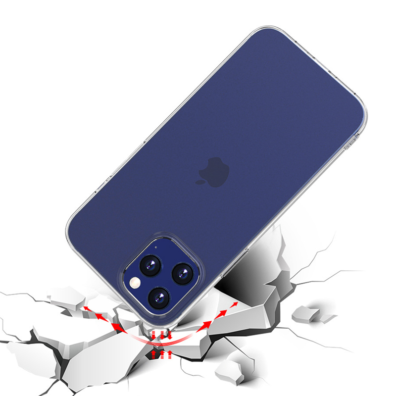 Anti-fall 2MM Crystal Soft Cases TPU Transparent Shockproof Cover For iPhone 13 12 11 Pro XR XS Max X 8 Samsung S20 FE S21 S22 Ultra A21S A02S A03 Cor